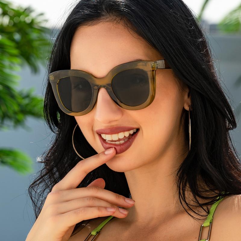 Vintage Women Oval Sunglasses Brand Designer Sun Glasses For Men Uv400 Driving Eyewear Classic Brown Black Eyeglass