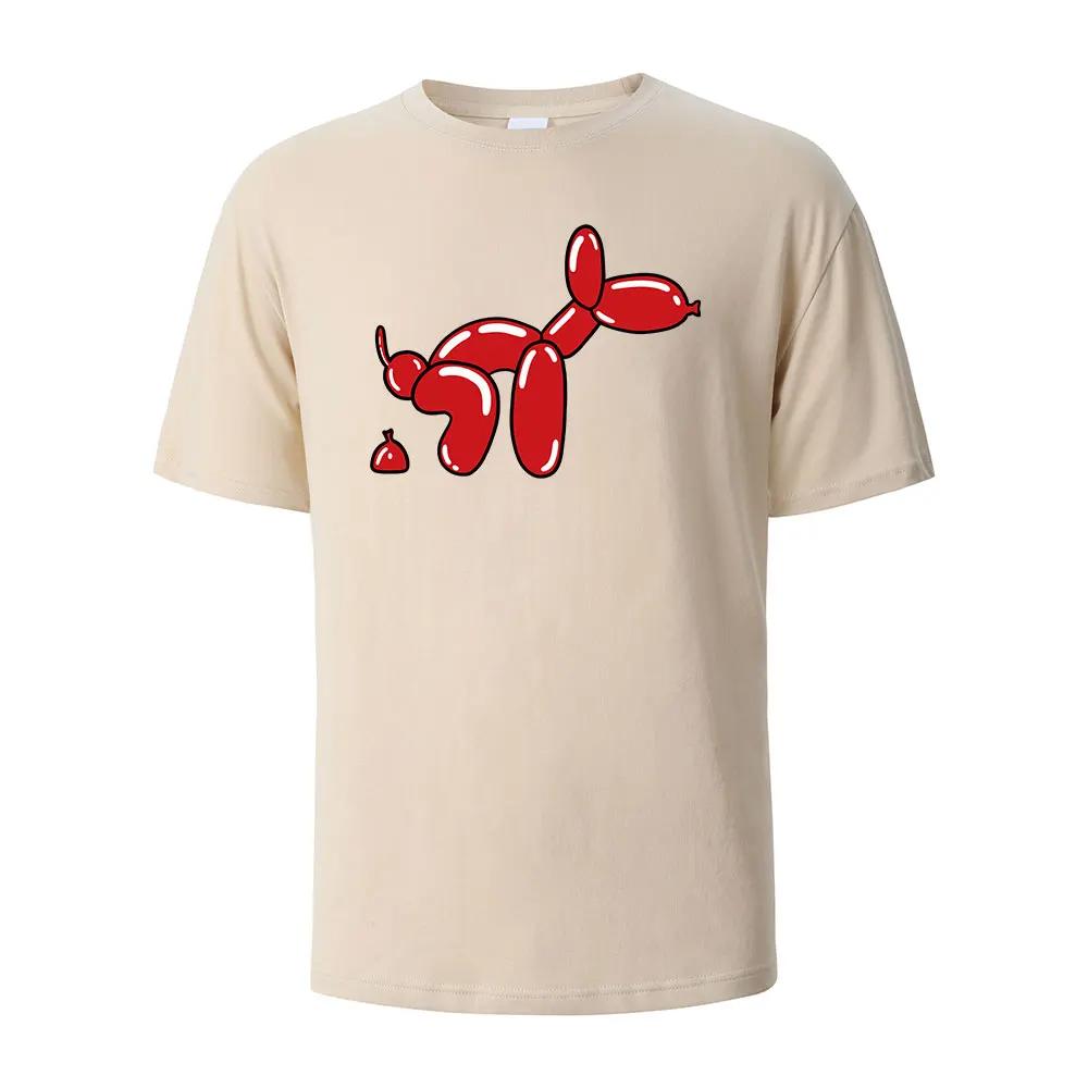 Mens Printed TShirt Balloon Dog Funny Graphic Shortsleeved Tees For Men Women Summer Fashion Casual Tops