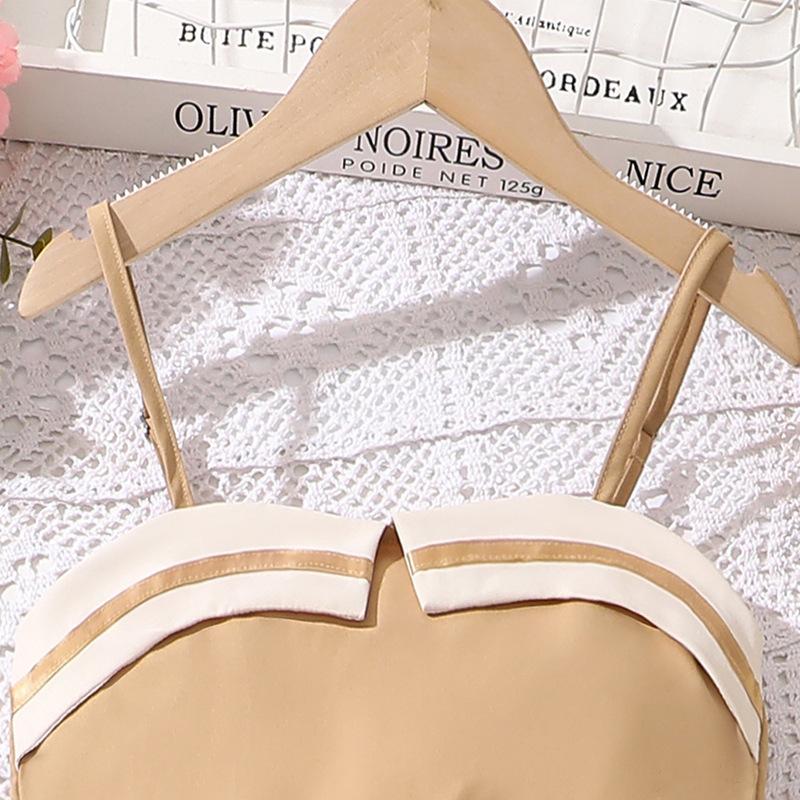 Новый летний костюм для девочек с подтяжками и широкими брюками с высокой талией, повседневный костюм для детей 8-12 лет