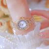 Luxury Gold Silver Women’s Quartz Watch Elegant Diamond Accent Vintage Design Waterproof Ladies Dress Wristwatch Fashion Gift