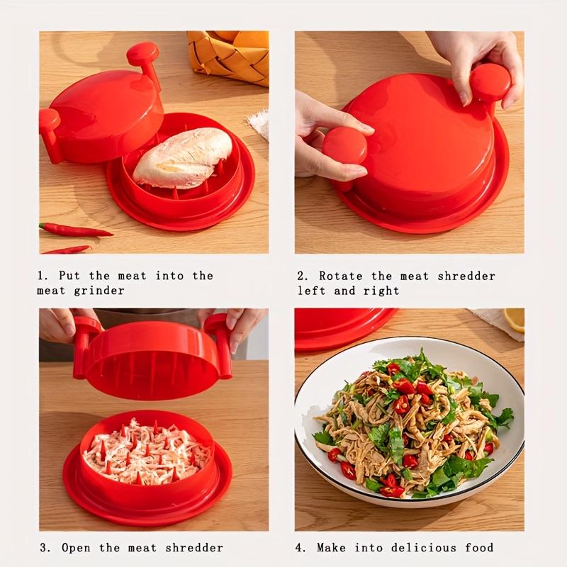 Manual Washable Reusable Chicken Chopper, Beef Mince Separation And Slicing Machine, Convenient Small Tools For Kitchen Preparation