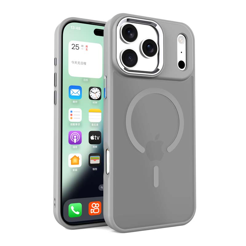 Матовый магнитный чехол Magsafe для телефона для IPhone 17 17Air 16 15 113 Pro Max Беспроводная зарядка Гибридный противоударный чехол с жесткой задней крышкой