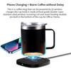 2 IN 1 Coffee Mug Warmer and Wireless Charger with Cup and Lid 55 Celsius /131 Fahrenheit  Intelligent Constant