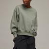 Adidas Solid Color Pullover Crew Neck Loose Long Sleeve Sweatshirt Women Tops Gray-Green IP7678
