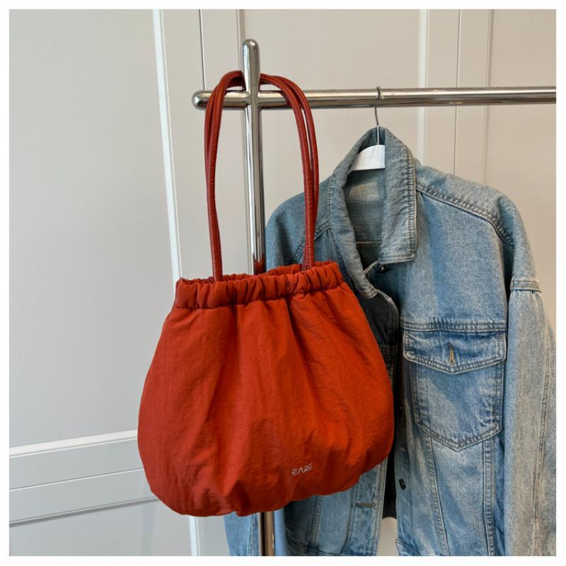 Женская повседневная пушистая сумка, большая вместительная сумка на одно плечо, хлопковая сумка, ультралегкая сумка на плечо