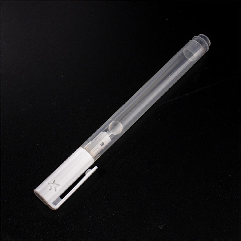 2Pcs 3mm Fine Tip Empty Paint Pens Empty Marker Pen Clear Pen Rod Refillable Empty Paint Marker for School Office