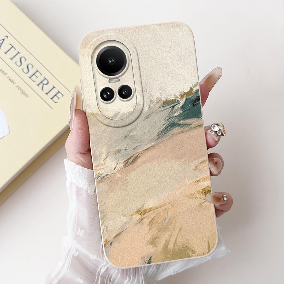 Чехол для OPPO Reno 10 CPH2531 Reno10 5G Чехол Модный Цветок Ромашки Защита Камеры Мягкий Чехол Для OPPO Reno 10 Pro CPH2525 Coque