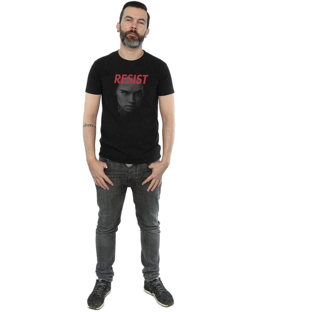 Star Wars Mens The Last Jedi Rey Face T-Shirt