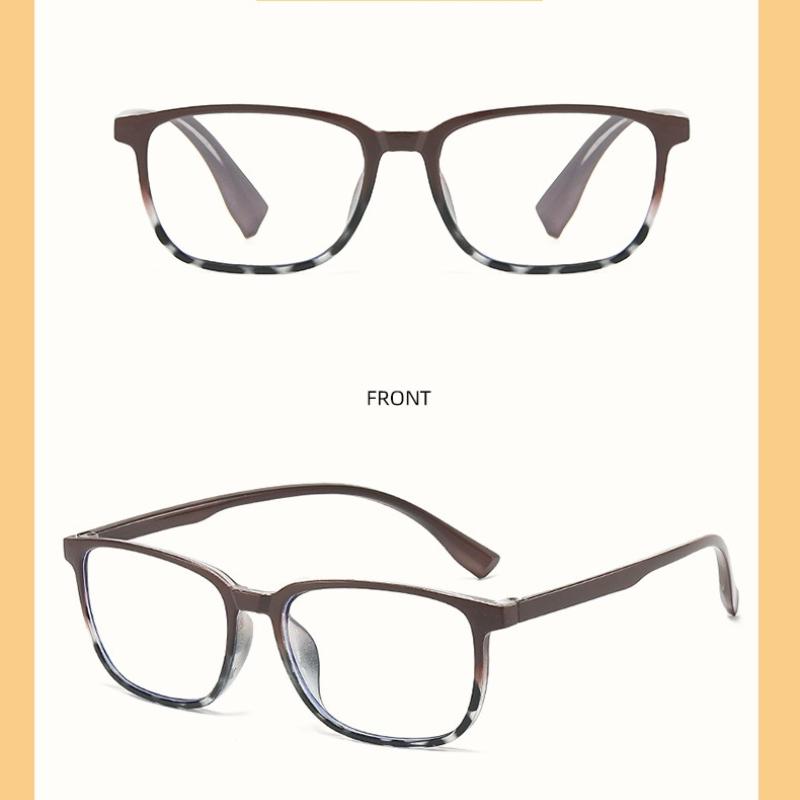 Очки для чтения для женщин, блокирующие синий свет, квадратные, ультралегкие, цветные, высокой четкости, компьютерные очки для пожилых мужчин, прозрачные линзы