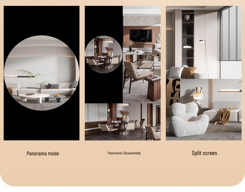 V380 Panoramic WiFi Bulb Camera with Dual-Light Night Vision & Remote Control