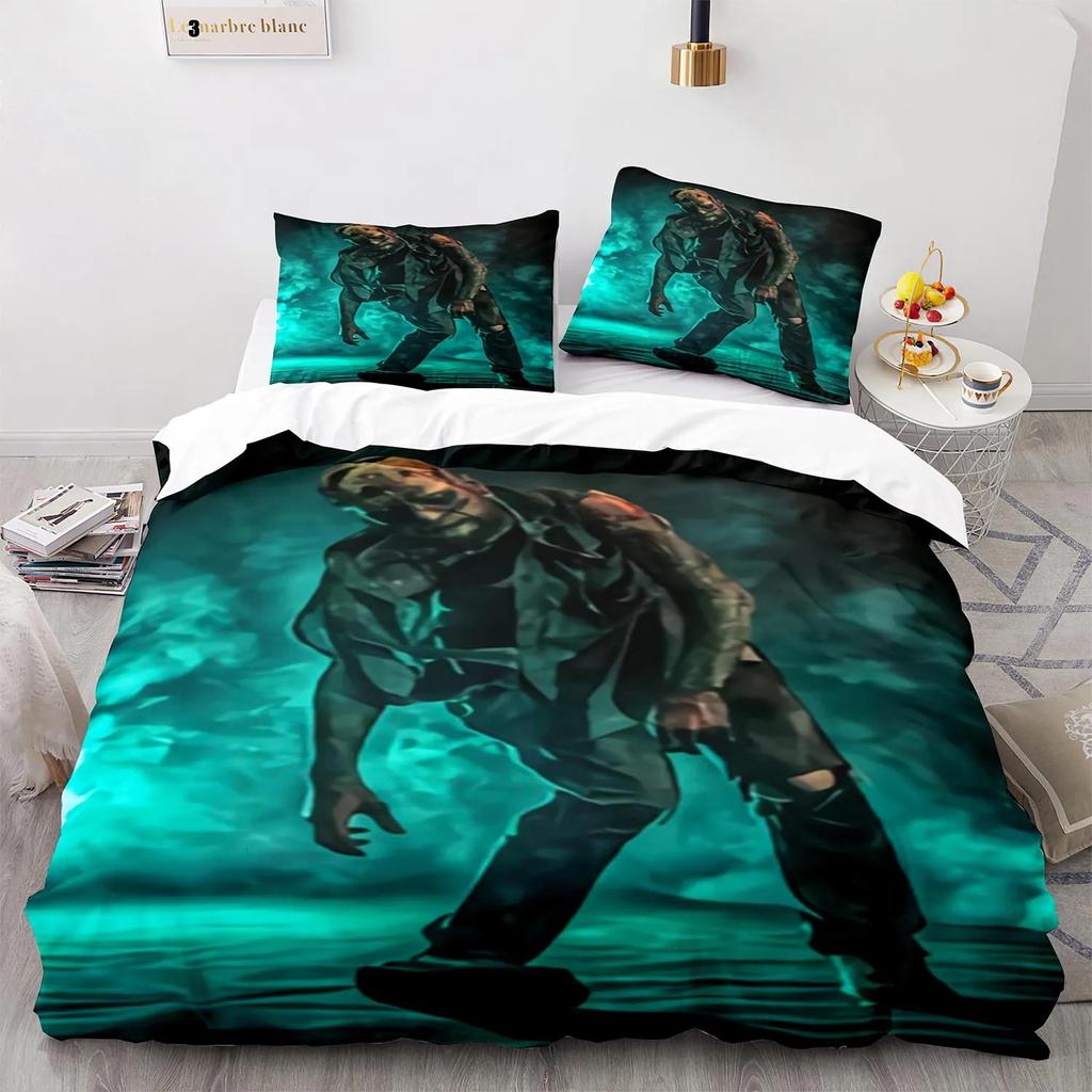 Комплект постельного белья The Living Dead Single Twin Full Queen King Size Zombie Bed Set Aldult Kid Bedroom Duvetcover Sets 3D Anime 016