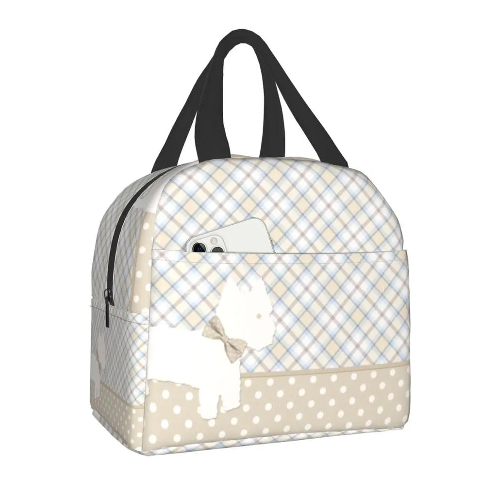 Frenchie Французский бульдог Утепленные сумки для обеда для женщин, любителей собак, многоразовый охладитель, термоконтейнер для еды, школьный ланч-бокс