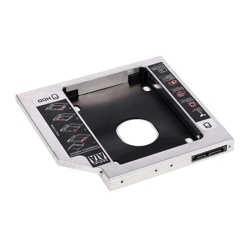Алюминиевый сплав SATA3.0 2-й HDD Caddy 12,7 мм 2,5-дюймовый корпус SSD HDD для настольных ПК, ноутбуков
