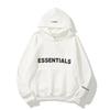 FEAR OF GOD ESSENTIALS Womens Fleece Hoodie - Letter Print Loose Fit Casual Sportswear