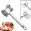 Meat Tenderizer Hammer 19cm Household Aluminum Alloy Steak Metal Mallet Kitchen Tool Heavy Duty Durable Double-Sided Tenderizer