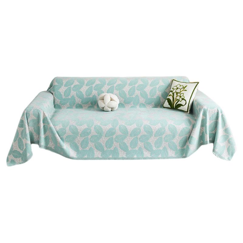 Modern Cottage Style Chenille Sofa Cover Full Coverage Slipcouch