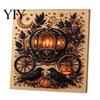 3D Bead Painting Sets Halloween Faux Pearl Art Kit, Pumpkin Ghost DIY Kit Craft Set for Adults, Handmade Wall Immersive Decoration Projects