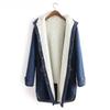 Winter Denim Jacket Women Warm Hooded Jeans Coat