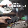 Умный кошелек с блокировкой RFID Держатель для кредитных карт Алюминиевый металлический корпус Держатель для карт Поп-ап кошельки Тонкий держатель для карт для мужчин