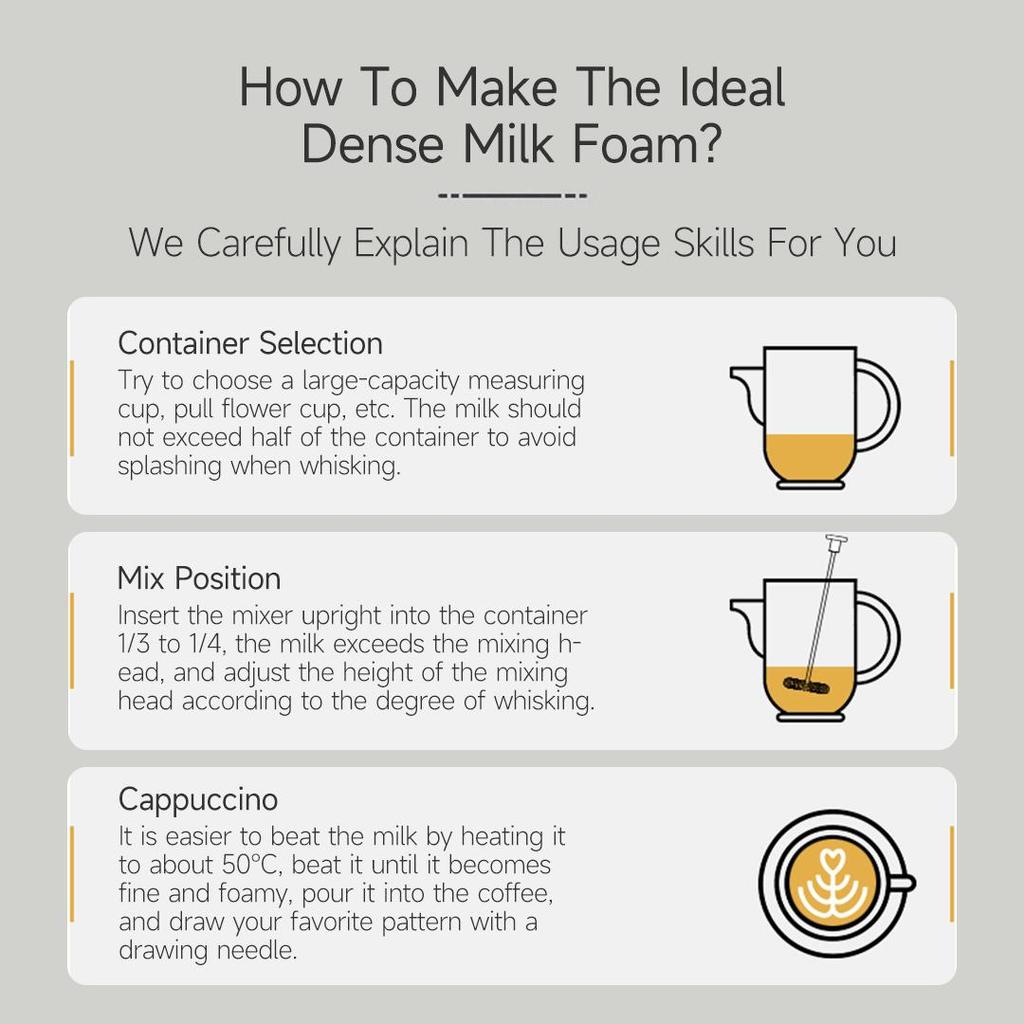 Электрический вспениватель молока Xiaomi Circle Joy, мини-пеногенератор, кофеварка, взбиватель яиц для мешалки для капучино, портативный блендер, кухонный инструмент