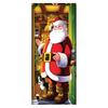 Christmas Door Cover Decoration Front Colorful Print Christmas Door Backdrop Door Decor Holiday Festive Xmas