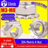 304 Stainless Steel K-Type Hexagon Lock Nut (M3/M4/M5/M6)