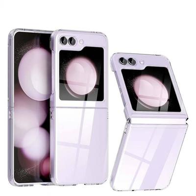 Для Samsung Galaxy Z Flip7/Z Flip6 5 4 3 Прозрачный Жесткий Чехол из Поликарбоната, Прозрачная Защитная Крышка с Защитой от Отпечатков Пальцев
