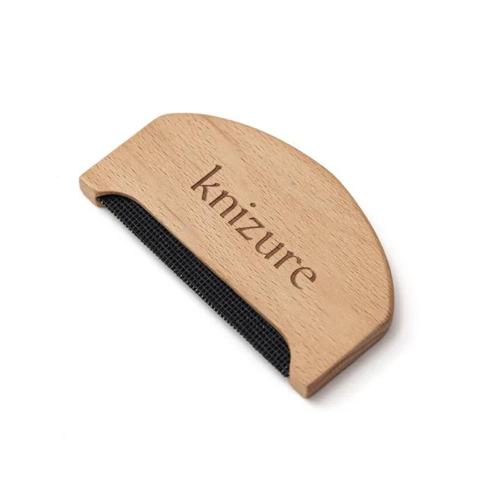 Wood sweater care brush