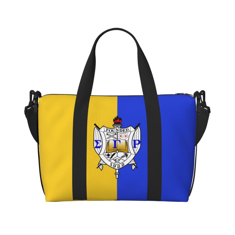Sigma Gamma Rho 1922 Print Travel Duffel Bags Waterproof Foldable Overnight Bag with Shoulder Strap Unisex Sports Gym Yoga Bag