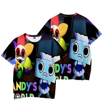 Аниме Dandy's World Printing Женская Мужская Футболка Повседневные Дышащие Футболки Смешные Свободные Футболки Футболки Уличные Футболки Большие Размеры Мужские