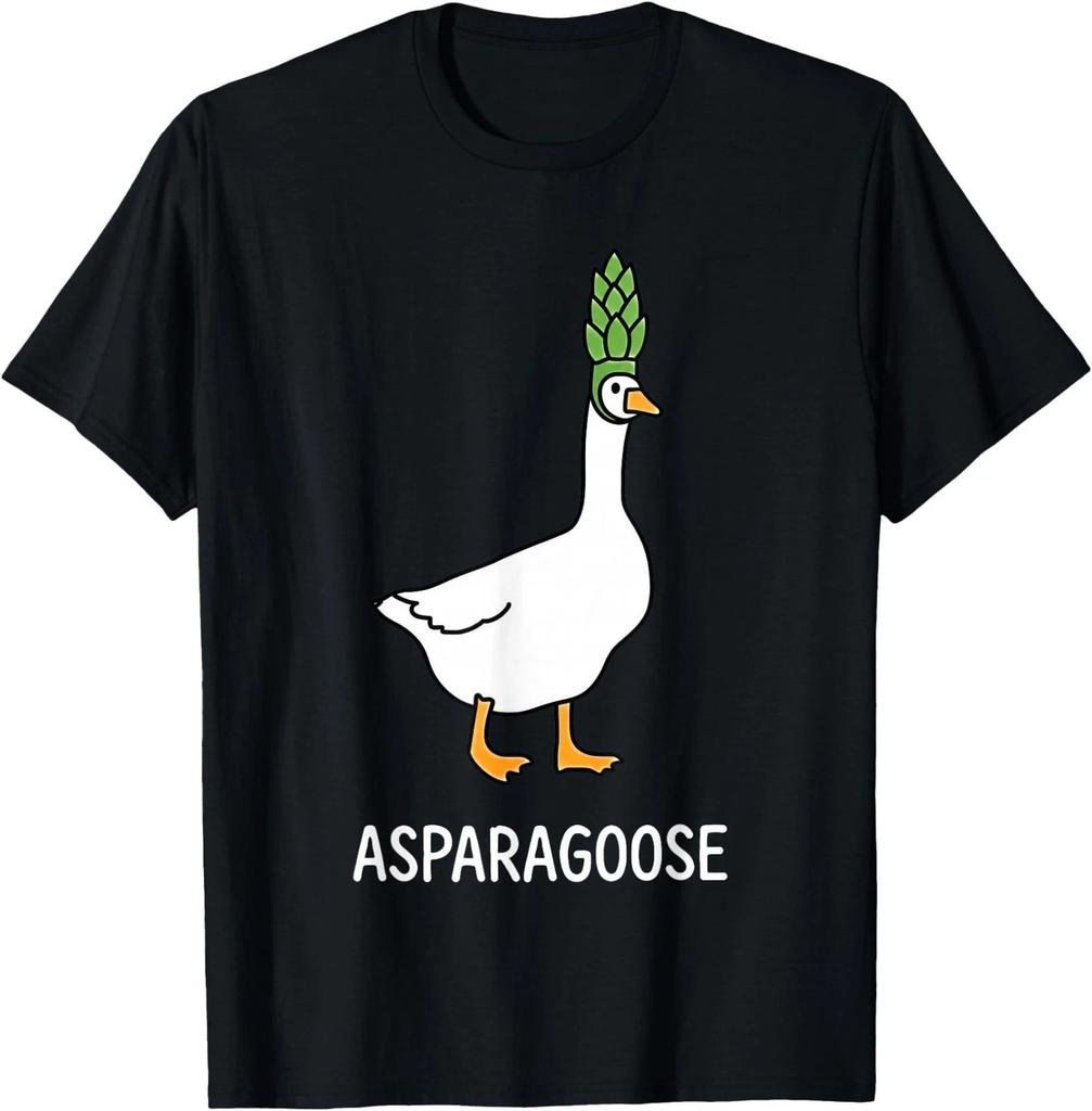 Asparagoose Смешной Гусь Шутливая Футболка с Гусем и Спаржей Животное
