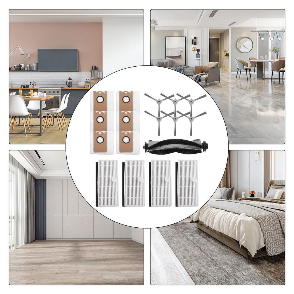 Filter and Brush Replacement Set for iHome For Nova S1 Pro