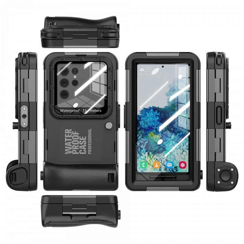 4th Gen Waterproof Phone Case Swimming Diving Up To 15m Depth TPU Shockproof Outdoor Underwater Video Shooting