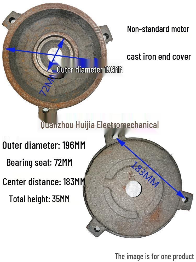 5.5/7.5KW Non-standard YE2/YX3-132 Motor End Covers & Flange - Three-phase Y132