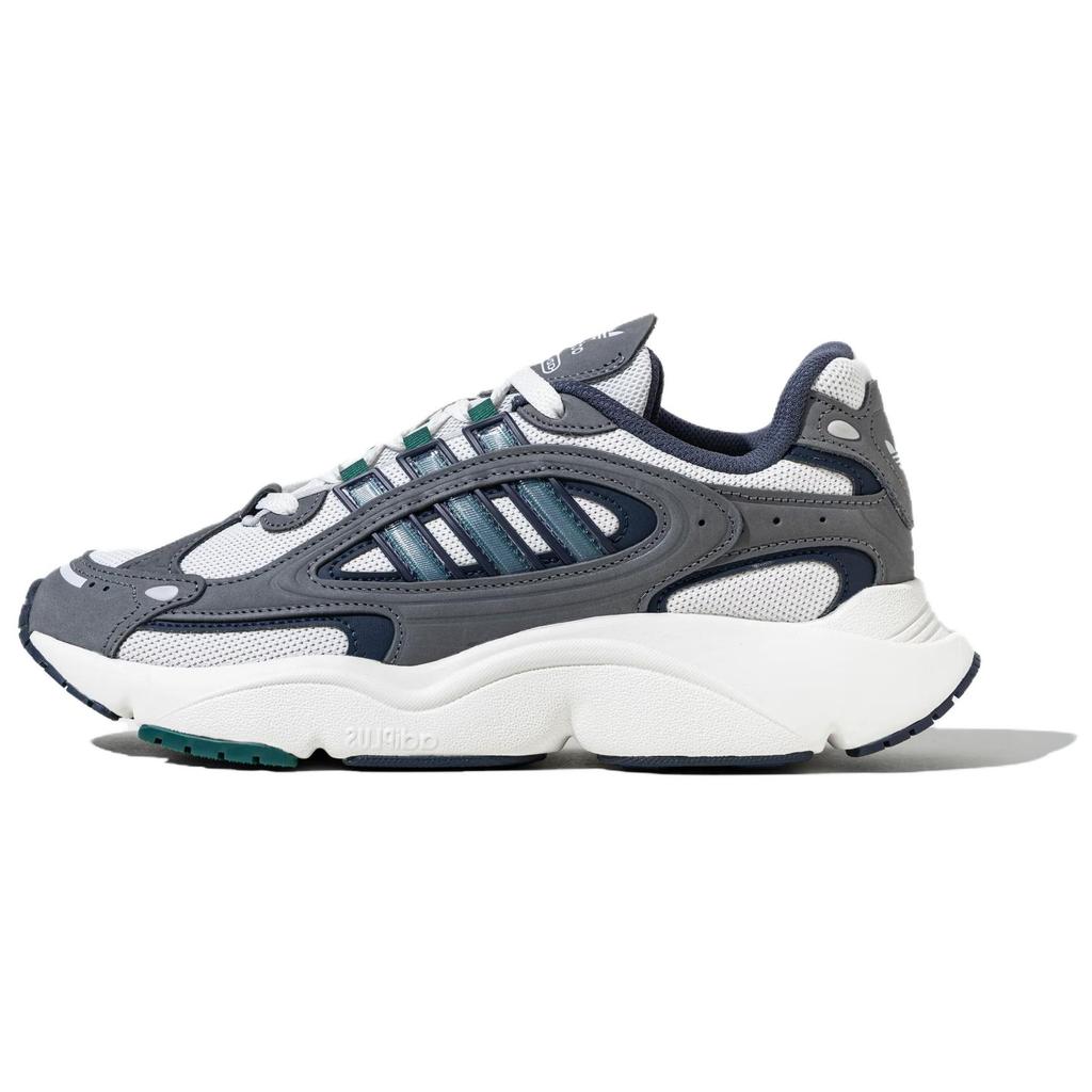 Adidas Originals Ozmillen Fashion Comfortable Durable Low-Top Dad Shoes Unisex Sneakers Gray Green IH3373