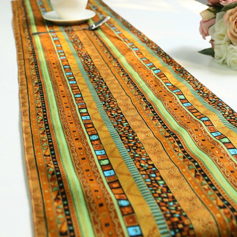 Классическая экзотическая хлопковая льняная скатерть для гостиной, семейного свадебного украшения, деревенский стиль, 1 шт.