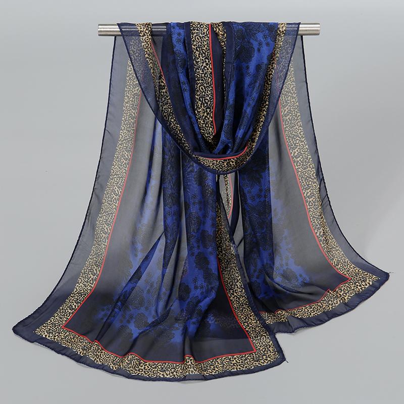 Новые шифоновые шарфы в индийском стиле, женские, дышащие, тонкие, из имитации шелка, женский платок и накидки, женский хиджаб с принтом, шаль