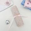 Convenient Makeup Brush Bag Floral Pattern Large Capacity Cosmetic Storage Bag Pink Beauty Tool Makeup Brush Organizer Household