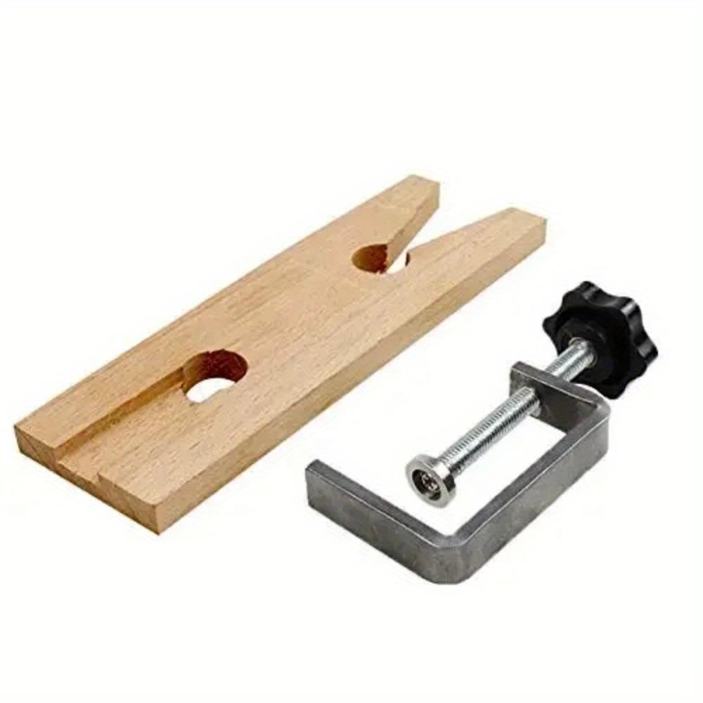 1set Bench Pin Clamp Set V-Slot Bench Vise for Workbench Wooden Jewelry Clamp Tool