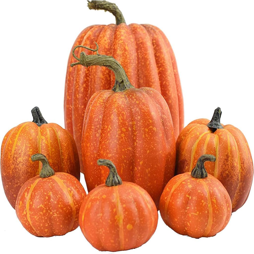 Halloween decorations lantern decoration pumpkin 7-piece set decor stylish outdoor indoor garden party event autumn harvest props figurine goods house