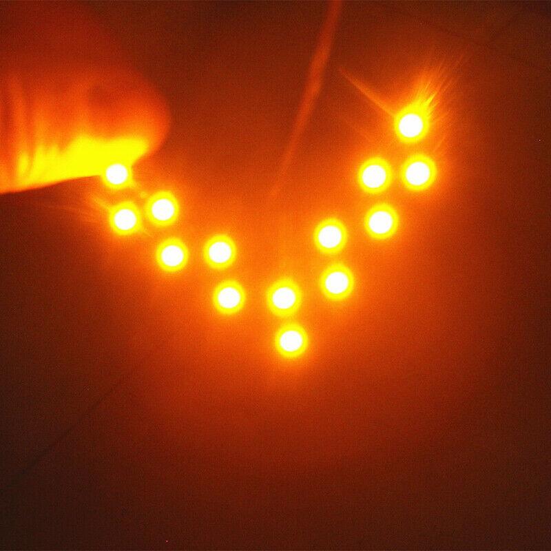 2 шт. Универсальное автомобильное боковое зеркало заднего вида 14-SMD светодиодная лампа указатели поворота аксессуары светодиодные фонари автомобильные аксессуары инструменты