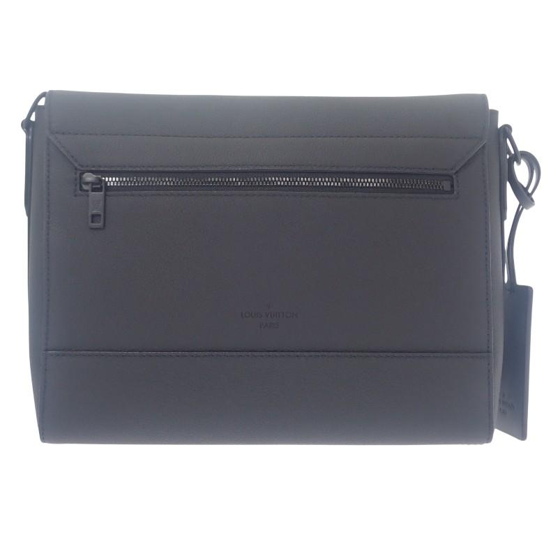 Louis Vuitton M57080 Наплечная сумка черная телячья кожа мужская