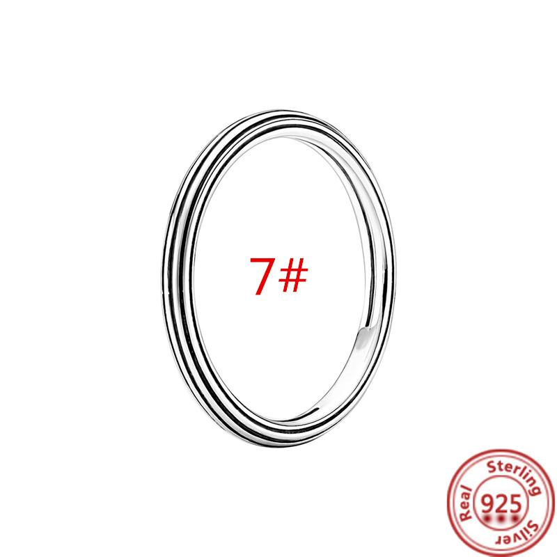 Кольцо Me из стерлингового серебра 925 пробы с круглым разъемом, двойной браслет, подходит для оригинального браслета-цепочки Me Link, ювелирные изделия