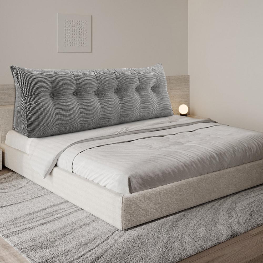 Back Cushion Long Wedge Cushion Lumbar Cushion 120/140/160/180/200cm, For Bed Sofa Reading Pillow Headboard Cushion