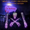 Halloween Decoration Props Luminous Skull 5-piece Set 200 LED Light Skulls Remote Control 8 Modes To Change