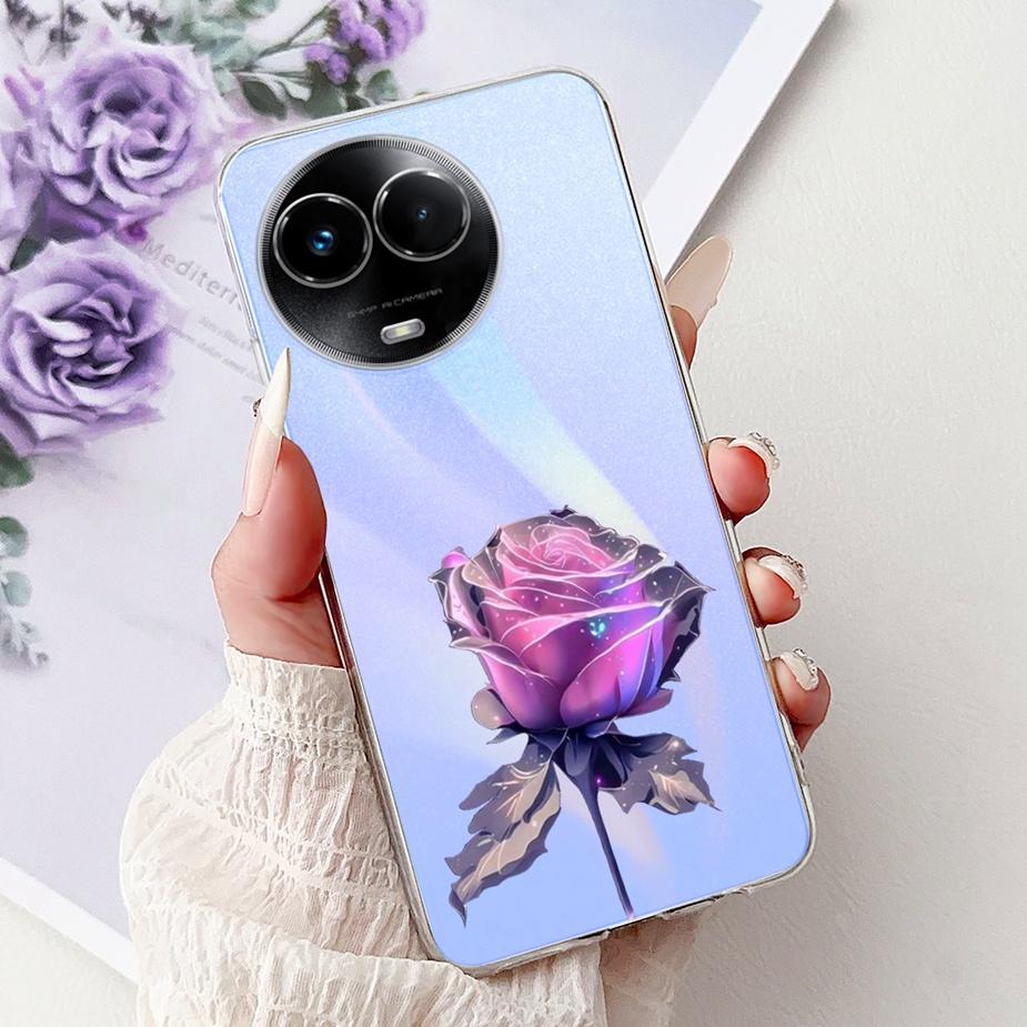 For Realme 11X Case Realme 11 5G RMX3780 Stylish Butterfly Painted Cover Soft Slim Phone Cases For Realme 11X Realme11 5G Bumper