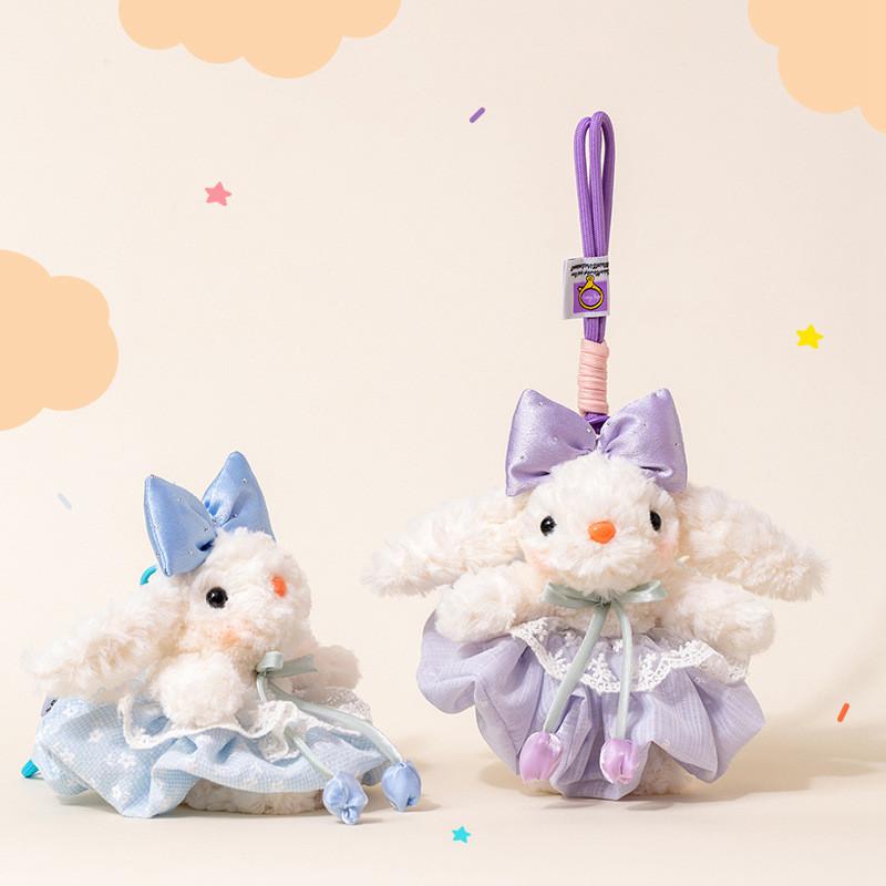 Rabbit Drooping Ear Plush Toy Soft Filled Doll Backpack Pendant Gift Keychain