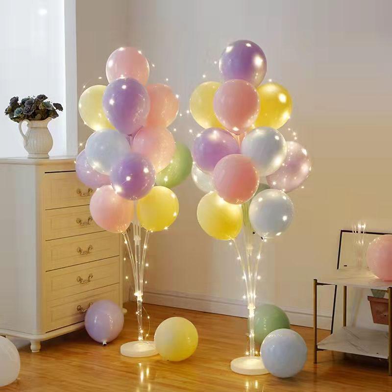 Glow-in-the-Dark Floor Balloons for Birthdays & Anniversaries, New Year’s Movable Stand