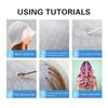 1set Silicone Highlighting Cap with Hook Needle Reusable Hair Dye Cap Set Barber Professional Hair Coloring Salon Hair Tools