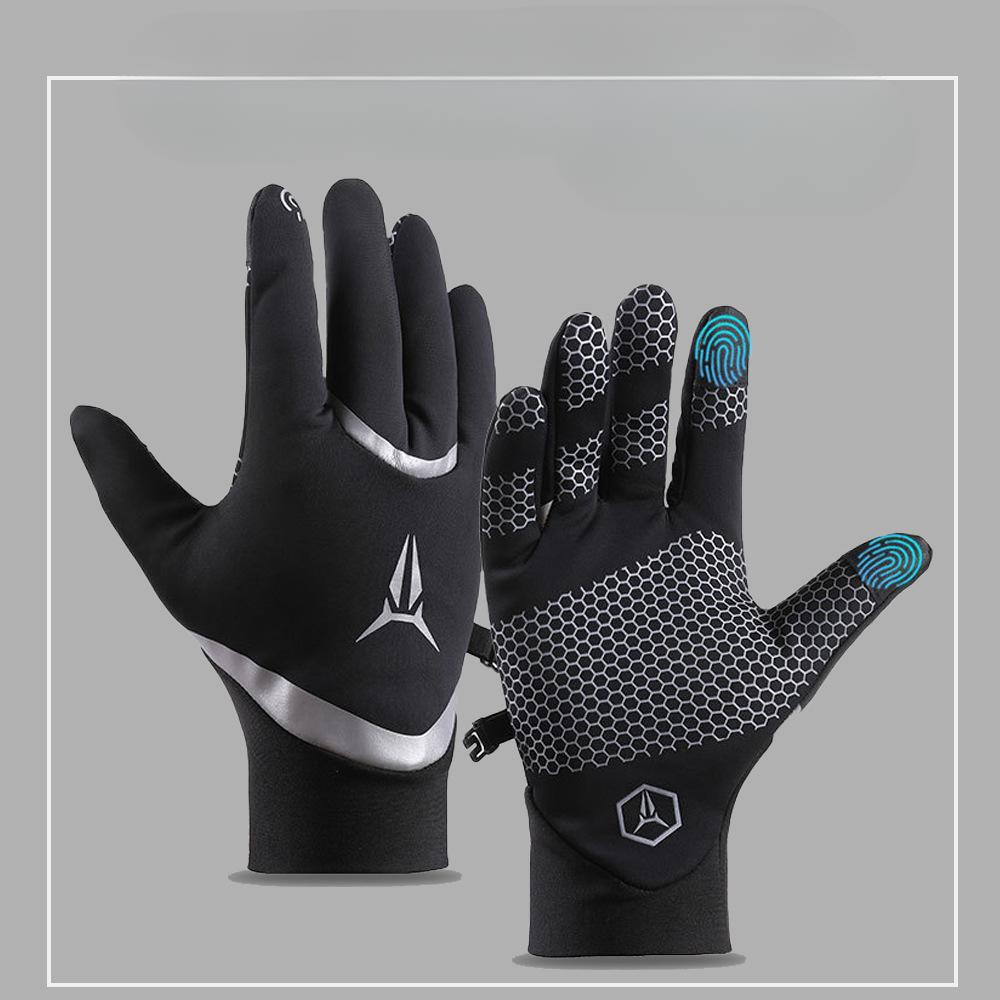 Осенне-зимние перчатки для езды мужские ветрозащитные водонепроницаемые плюс бархатные холодостойкие и противоскользящие с сенсорным экраном мотоциклетные уличные теплые перчатки